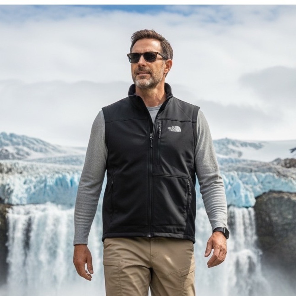 The North Face Mens Apex Bionic Softshell Vest Black XL ANJK T183 Windproof